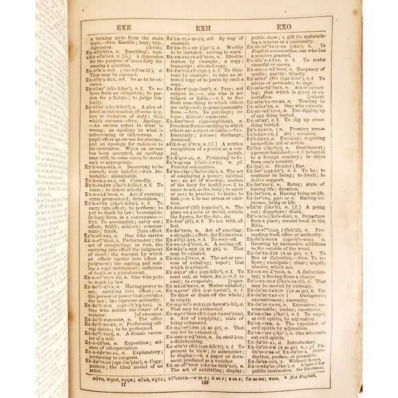 Webster Counting House Family Dictionary 1856 First Edition RARE Victorian HBS - Picture 5 of 8